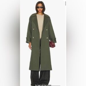 Musier Paris Green Trench Coat size 36